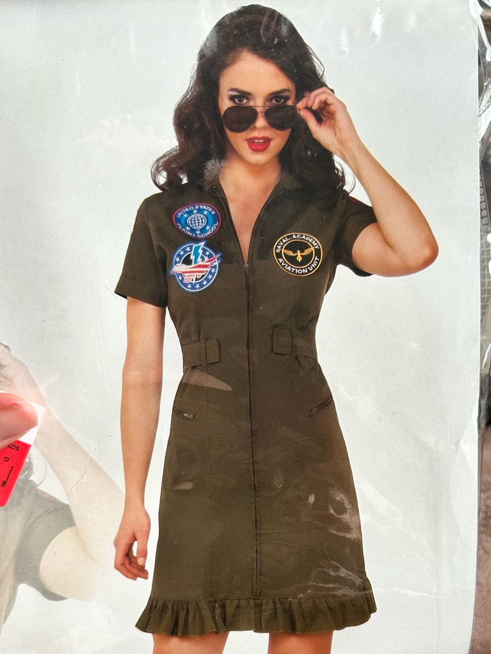 Rubies Secret Wishes Flight School Dress Eyewear Top Gun Military Pilot Costume
